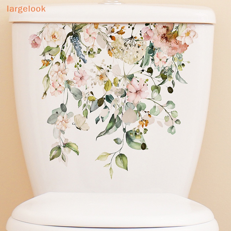 Miếng Dán Trang Trí Toilet Họa Tiết Lá Cây Mẫu Mới 2023