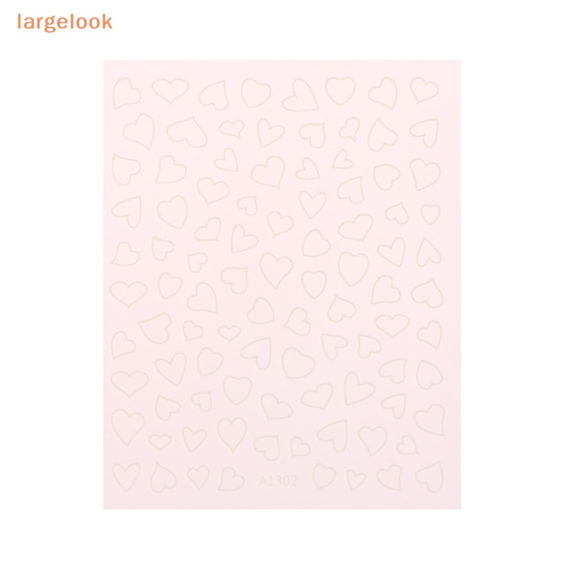 Miếng Dán Trang Trí Móng Tay Hình Trái Tim Màu Vàng Hồng Đẹp Mắt