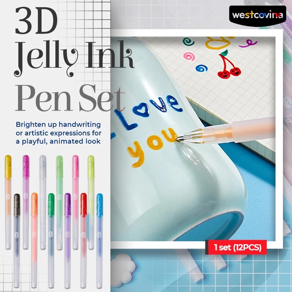[WSTN]✎Set 6 Bút Bi Bằng Sợi Tổng Hợp Siêu Bền Dành Cho Học Sinh