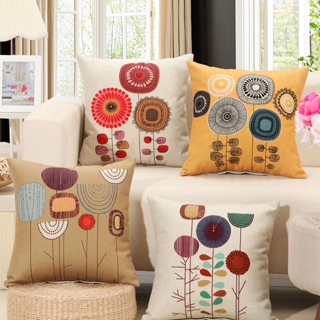 Vỏ Bọc Đệm Ghế Sofa 45 X 45 * 45cm Bằng Cotton Dễ Dàng Cài Đặt