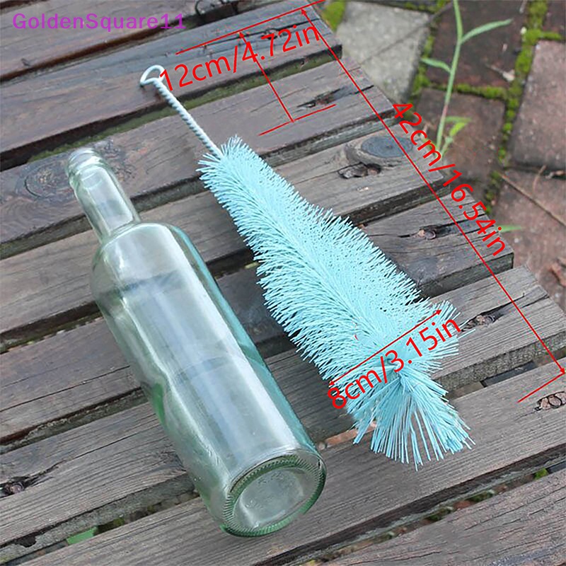 Cọ Nylon Cán Dài Màu Vàng Dùng Để Vệ Sinh Chai Lọ Thủy Tinh / Nhà Bếp