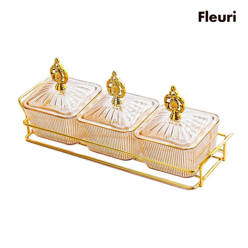 Khay Phục Vụ Thức Ăn Chia Ngăn Có Nắp Đậy Tiện Dụng