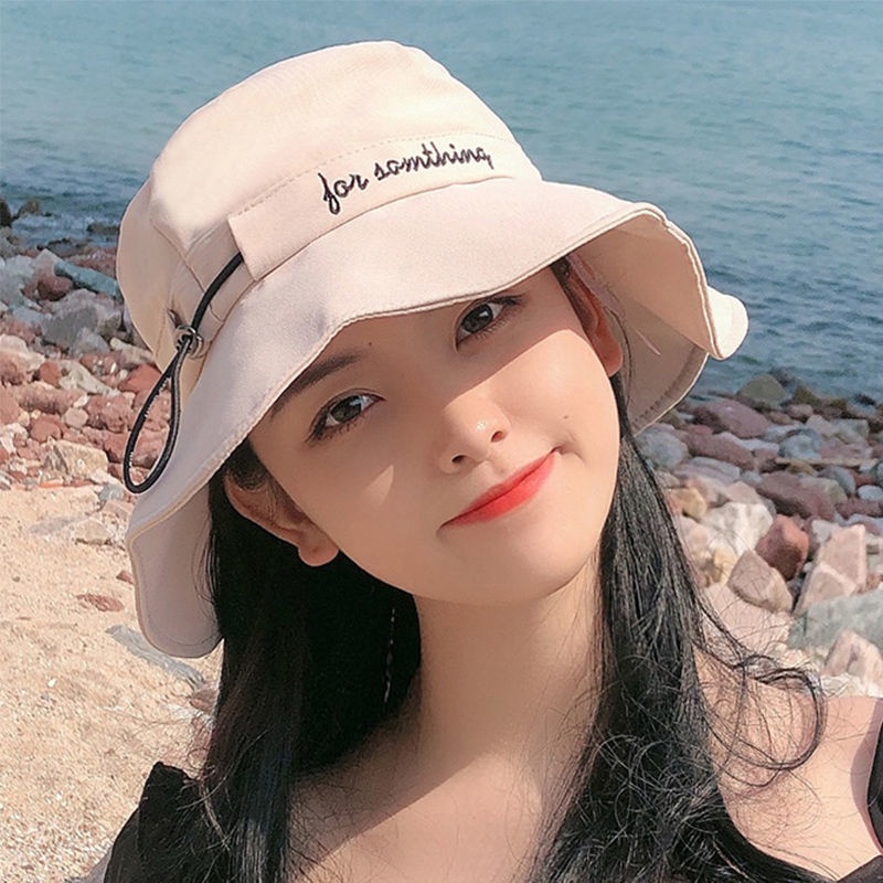 Mũ Bucket Chống Nắng Thời Trang Biển Xinh Xắn Cho Nữ