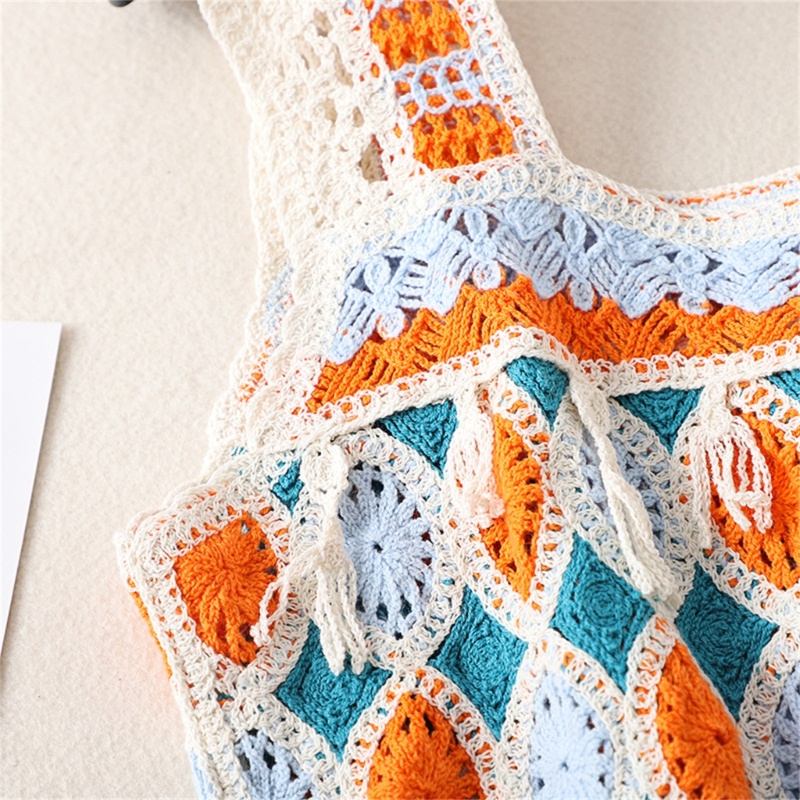 Áo Hai Dây Dệt Kim Cổ Vuông Thời Trang Cho Nữ