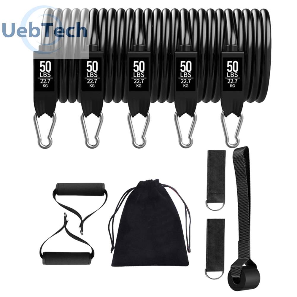 Set 11 Dây Kéo Đàn Hồi Hỗ Trợ Tập Yoga / Thể Hình