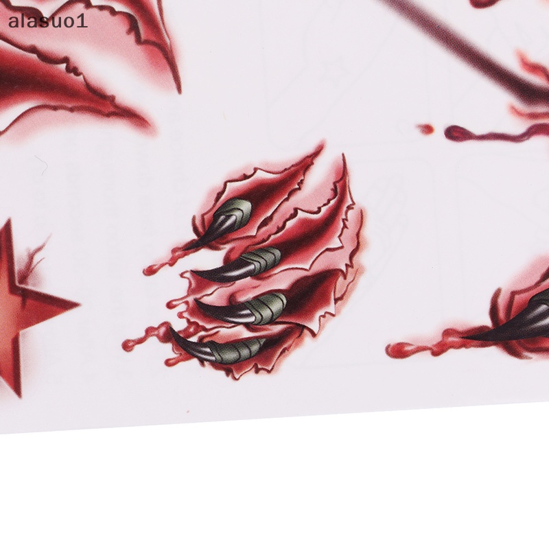 Bộ 11 Hình Xăm Dán Vết Sẹo Hóa Trang Zombies Dịp Halloween  [VN] [VN]