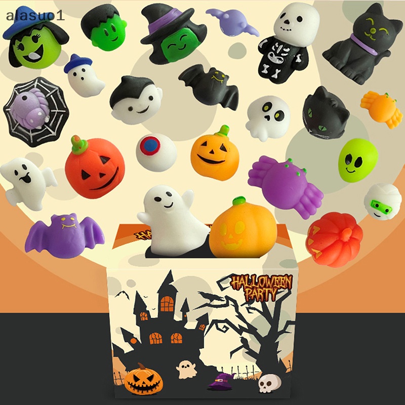 Set 60 Đồ Chơi Squishy Giảm Căng Thẳng Chủ Đề Halloween