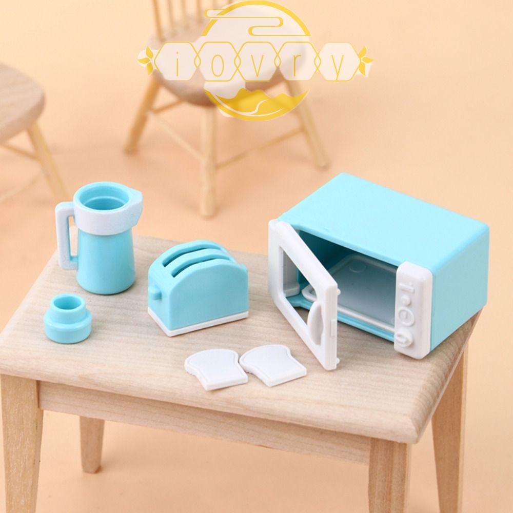 IVORY Mô Hình Lò Vi Sóng Mini Trang Trí Nhà Búp Bê Tỉ Lệ 1: 12