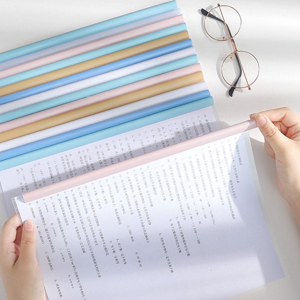 MXMUSTY Set 10 Bìa Kẹp Tài Liệu Khổ A4 Trong Suốt Đơn Giản