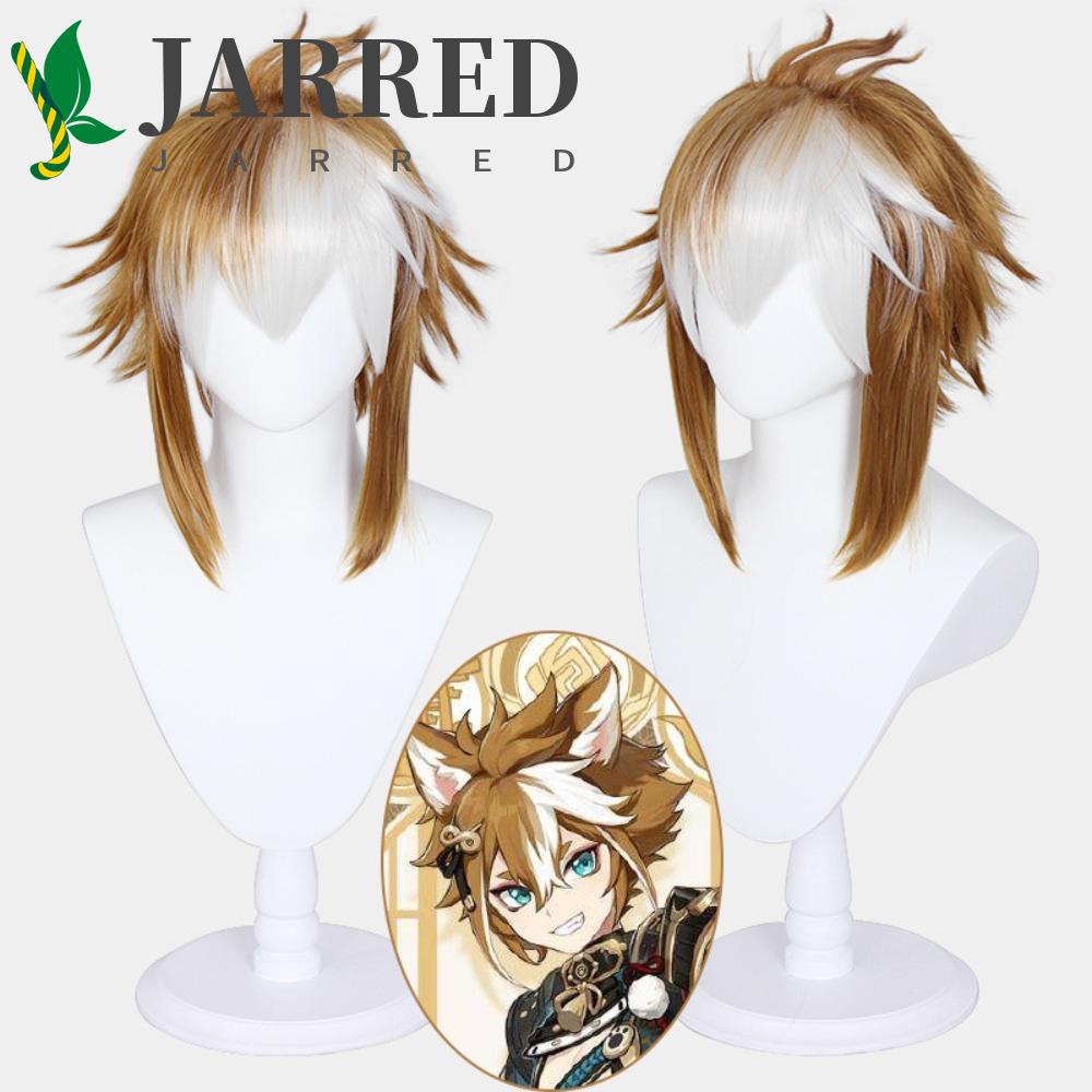 JARRED Tóc Giả Cosplay Nhân Vật Gorou Bằng Sợi Tổng Hợp Mềm Mịn