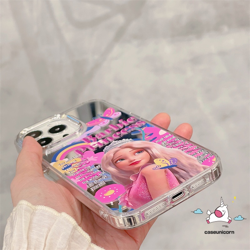 Ốp Điện Thoại Acrylic Mạ Kim Loại Chống Sốc Hình Hoạt Hình Cho IPhone 14 Pro 13 11 14 12 Pro Max 13 12 Pro Max