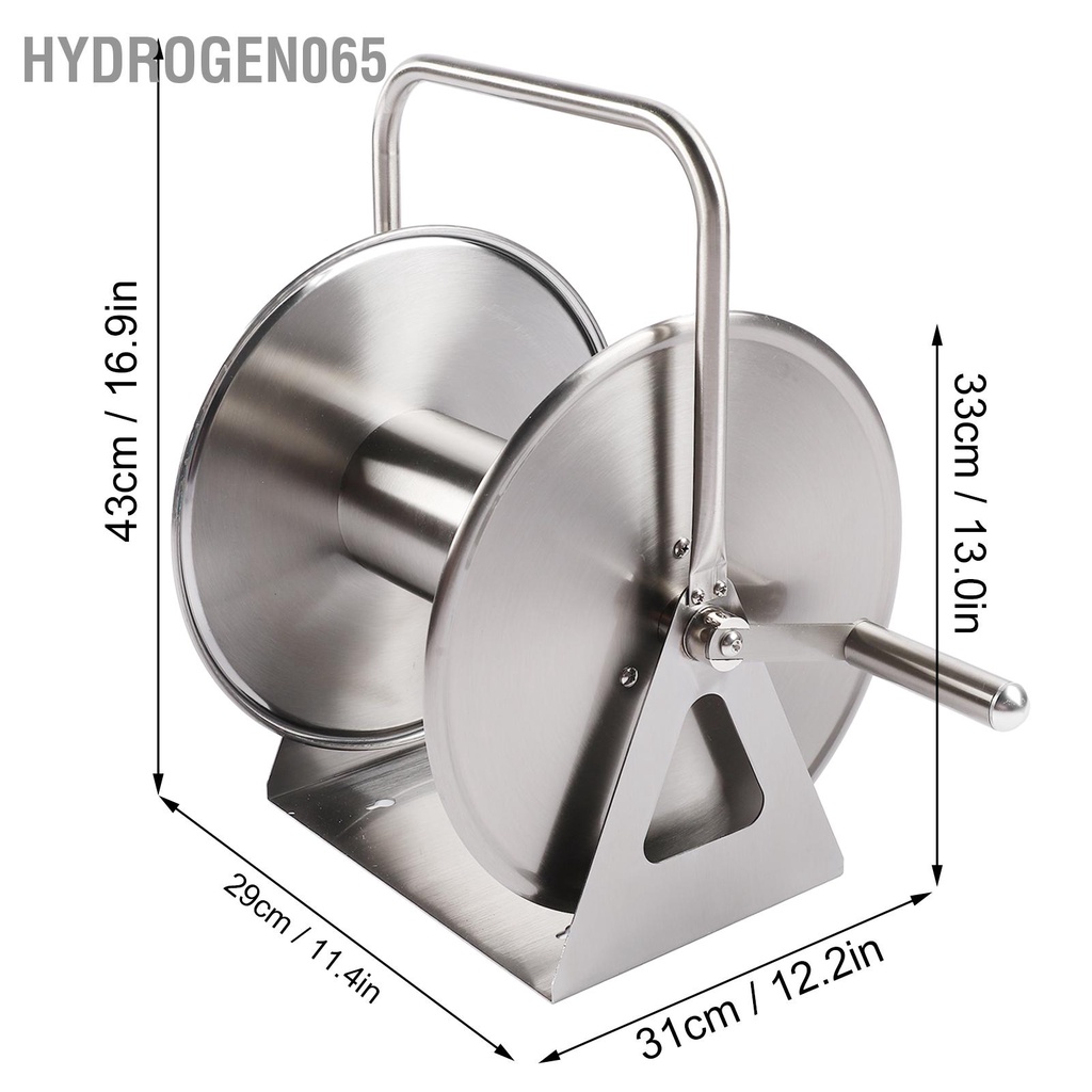 Hydrogen065 Bộ giá đỡ cuộn vòi tưới vườn tự động treo tường Giá lưu trữ nước để làm tại nhà