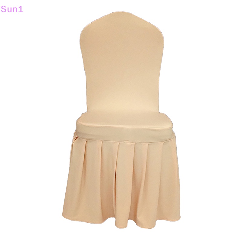 Sun1 &gt; Vỏ Bọc Ghế Ngồi Bàn Ăn Tiệc Cưới Bằng Spandex Với Chân Váy Chống Trượt Cho Bữa Tiệc Tại Nhà
