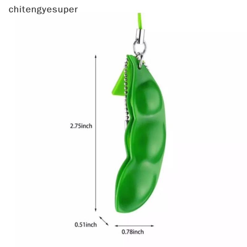 Chitengyesuper Móc Khóa Hạt Đậu Edamame Dễ Thương CGS