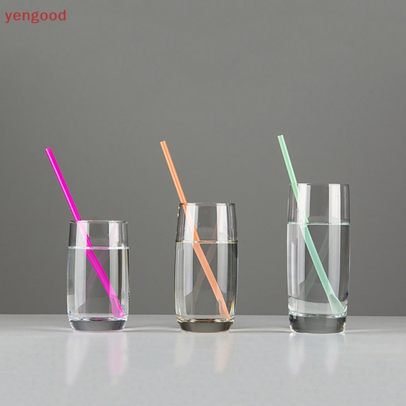 Set 100 Ống Hút Nhựa Nhiều Màu Tiện Dụng