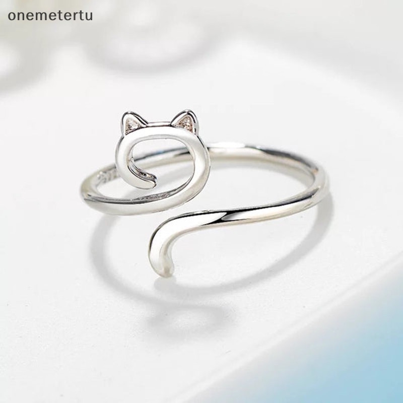 Nhẫn Hở Hình Mèo Đơn Giản Thời Trang Cho Nữ