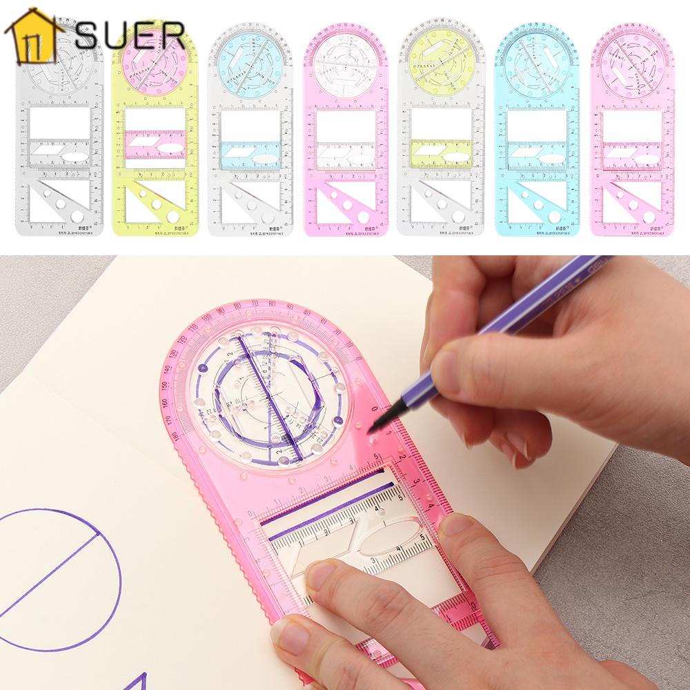 SUENIN Thước Vẽ Kiến Trúc Hình Học Đa Chức Năng Có Thể Xoay Được Cho Trường Học /
