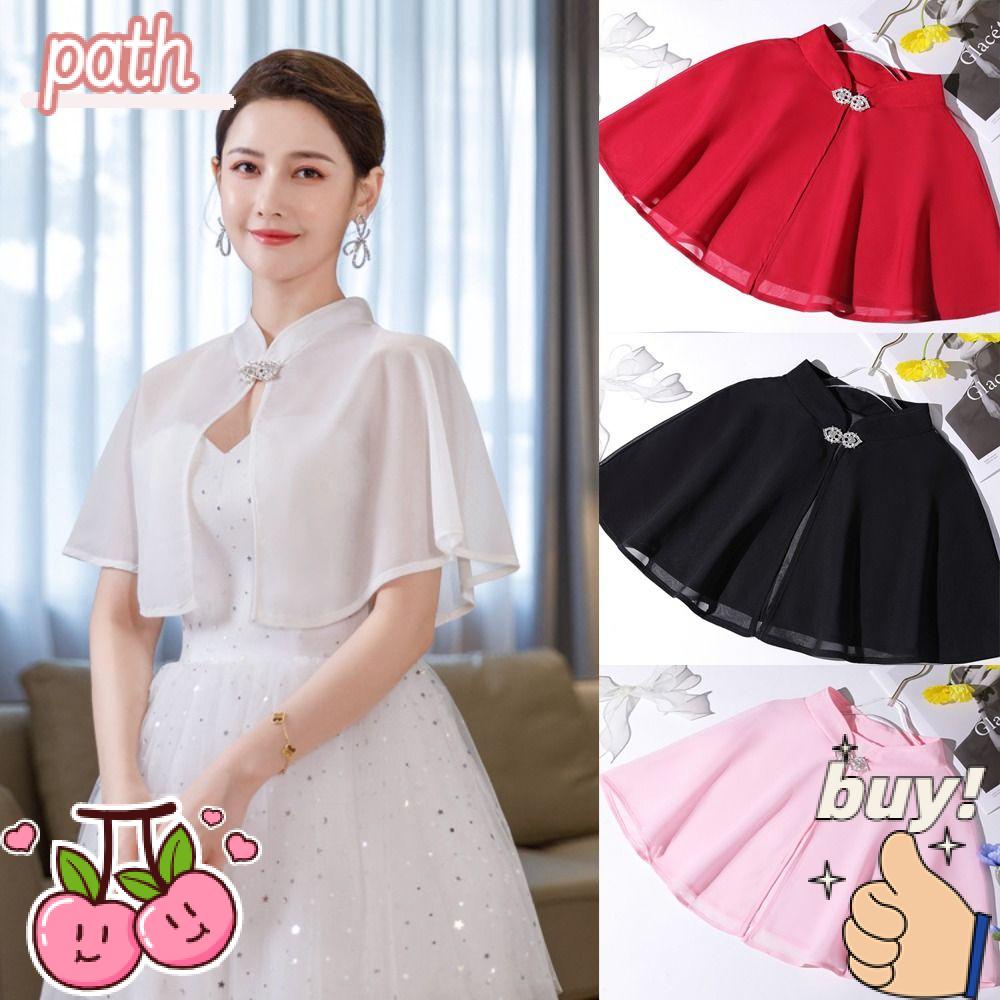 PATH Áo Choàng Mềm Mại Hóa Trang Cô Dâu Trong Tiệc Cưới