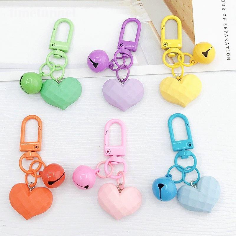 Móc Khóa Có Chuông Nhựa Nhiều Màu Sắc Sáng Tạo Cho Nữ