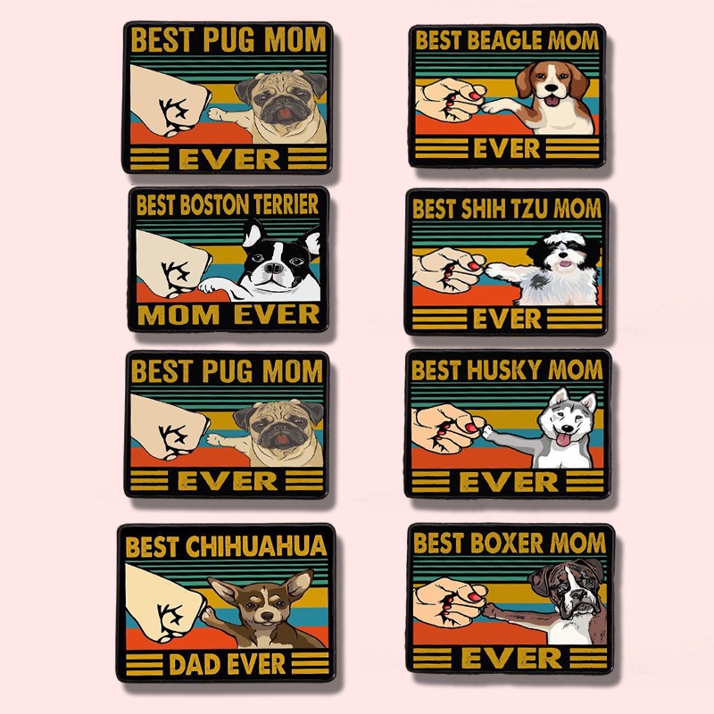 Huy Hiệu Cài Áo Hình Chú Cún Hoạt Hình Đáng Yêu