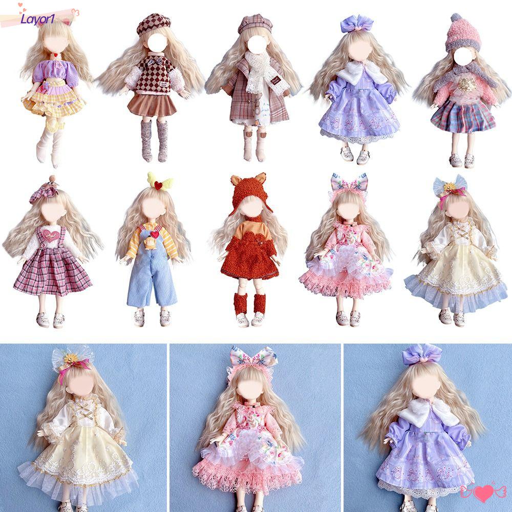 LAYOR1 Bộ Đầm Thời Trang Cho Búp Bê Tỉ Lệ 1 / 6