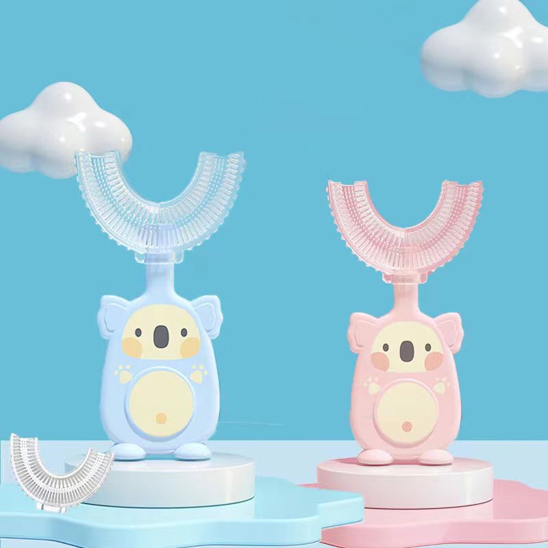 Bàn Chải Đánh Răng Silicone Hình Chữ U Cho Bé