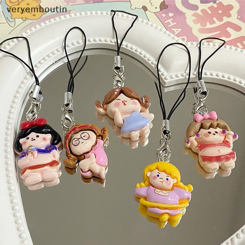 1 Móc Khóa Hình Cô Gái Chubby Hoạt Hình Dễ Thương