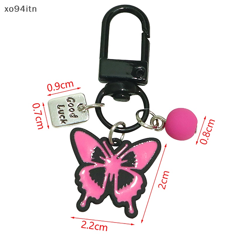 Tn Mới Móc Khóa Acrylic Hình Hoa Hồng / Bướm / Trái Tim / Trái Tim Hoạt Hình Đáng Yêu