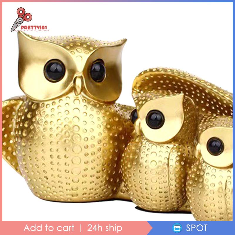 Mô Hình Gia Đình Cú Trang Trí Nhà Cửa