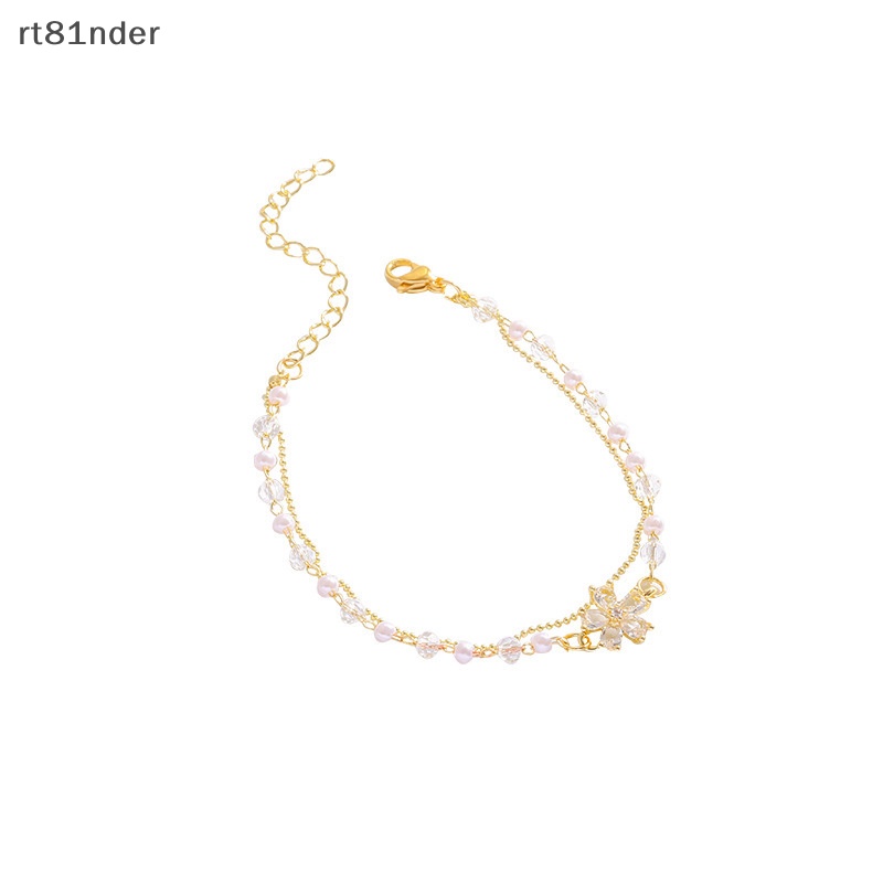 Rt Vòng Tay Hai Lớp Đính Ngọc Trai Thanh Lịch Thời Trang Dành Cho Nữ