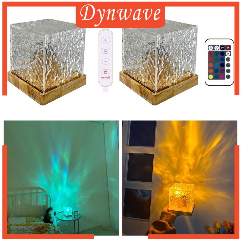 Đèn Ngủ Xoay Bằng Acrylic Họa Tiết Gợn Sóng Nước Độc Đáo Trang Trí Nhà Cửa / Quán Bar / Phòng Ngủ