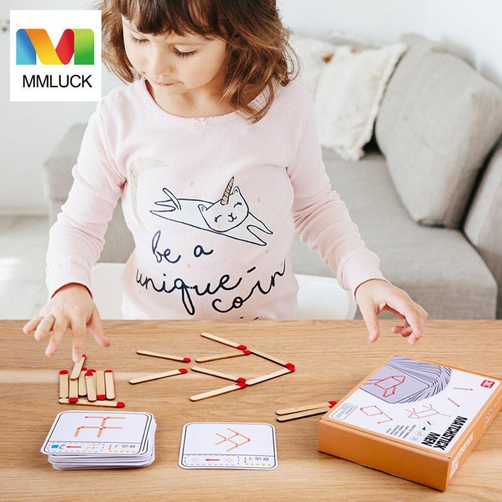 MMLUCK Bộ Đồ Chơi Lắp Ráp Bằng Gỗ Giúp Bé Nhận Biết Toán Học