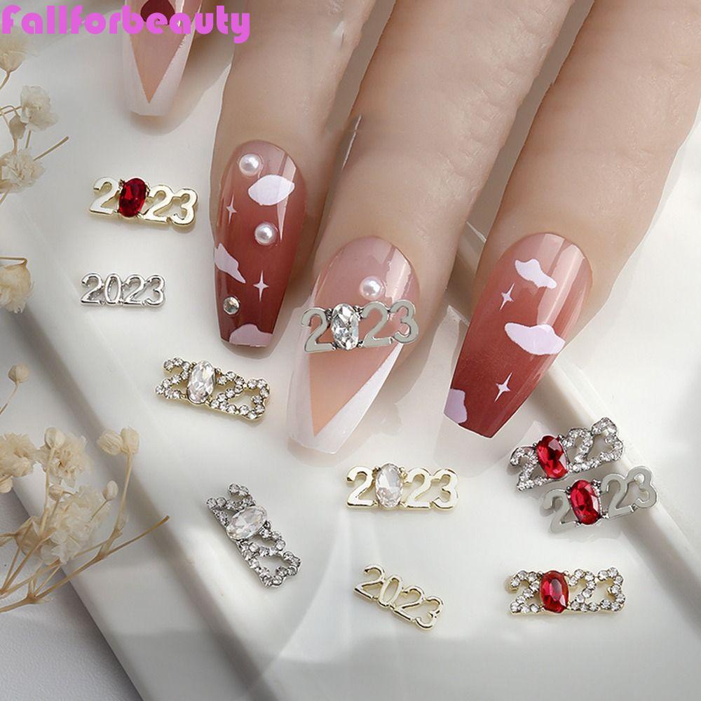 FALLFORBEAUTY Bộ 10 HạT ĐíNh Trang Trí MóNg Sang TrọNg