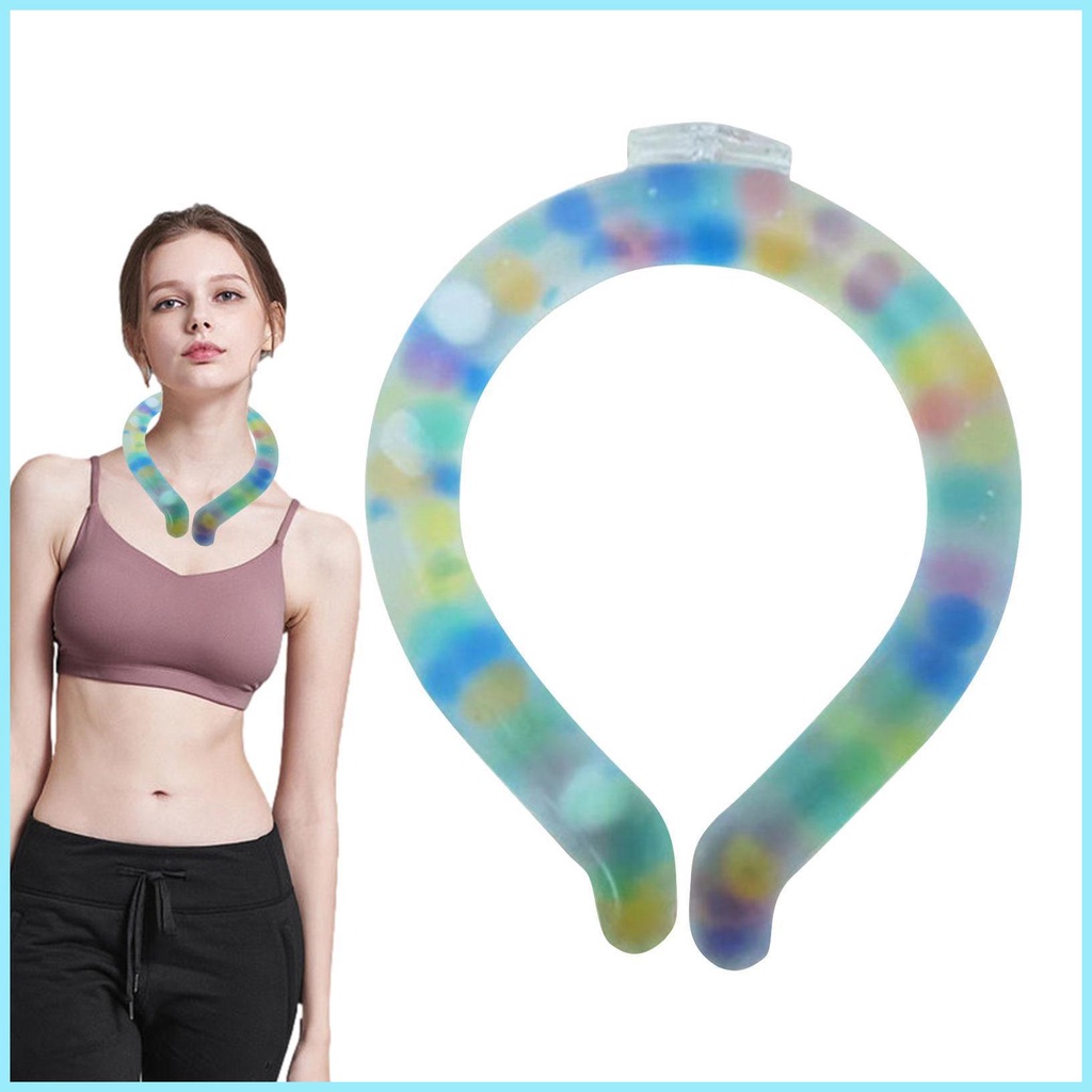 Khăn Choàng Cổ Làm Mát Mùa Hè Có Thể Đeo Được Với Túi Gel Giữ Lạnh Nhỏ Gọn