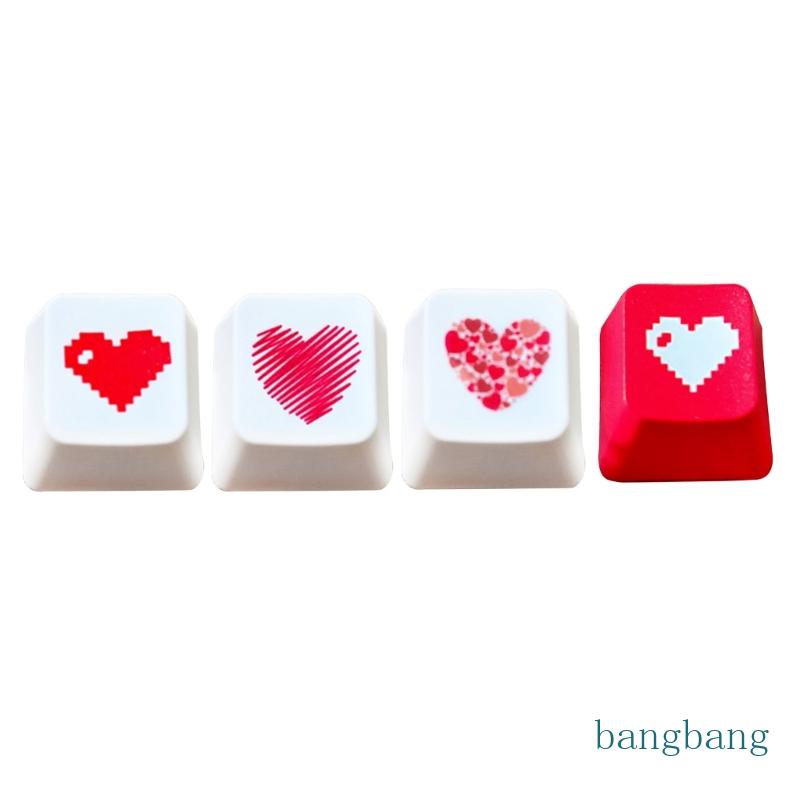 Bộ Phím R4 OEM PBT Hình Trái Tim Cho Bàn Phím Cơ Chơi Game