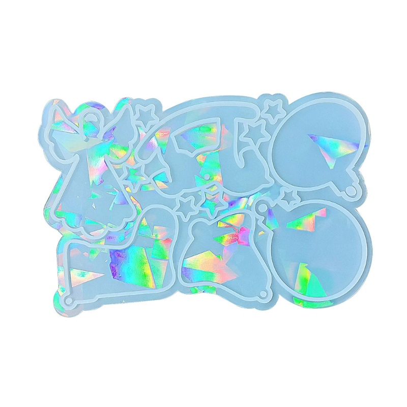 Khuôn Silicone Làm Móc Khóa Hình Giáng Sinh