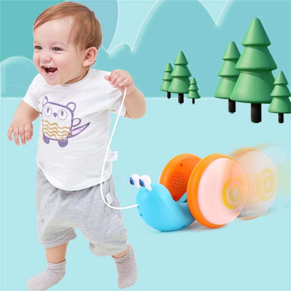 Xe Hơi Đồ Chơi Có Nhạc Và Đèn Hình Ốc Sên Cho Bé