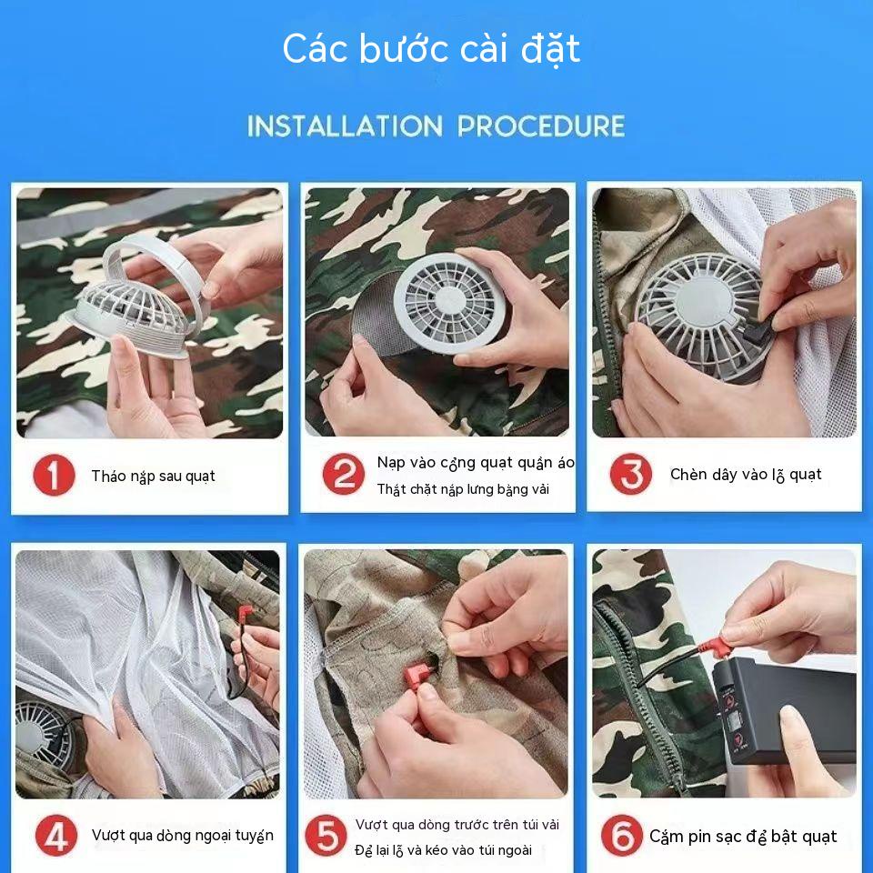 Quần Áo Bảo Hộ Lao Động Mùa Hè Cho Nam Và Nữ Quần Áo Bảo Hộ Lao Động Làm Lạnh Ngoài Trời Thợ Hàn Nhiệt Độ Cao Công