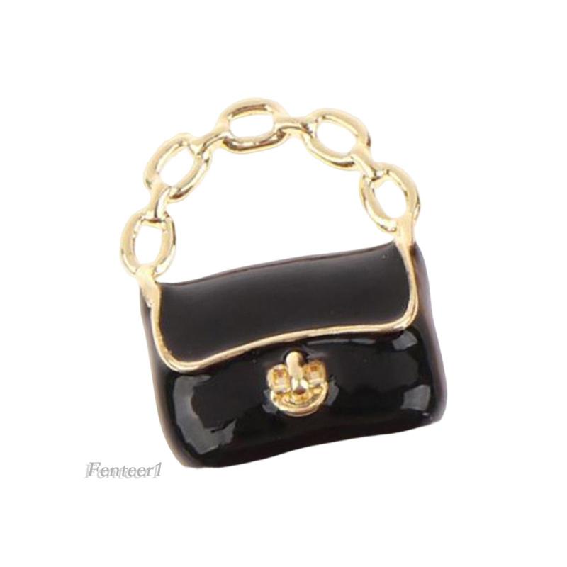 Túi Xách Mini Bằng Kim Loại Dùng Làm Đạo Cụ Chụp Ảnh / Trang Trí Nhà Búp Bê 1 / 12