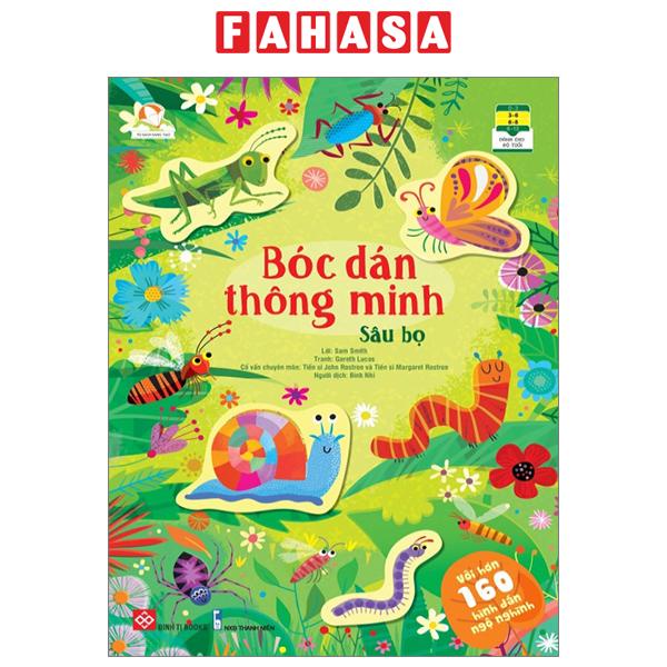 Sách Bóc Dán Thông Minh - Sâu Bọ (Dành Cho Trẻ Từ 3-8 Tuổi)