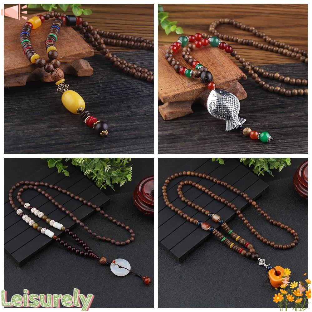 LEILY Vòng cổ Phật Giáo Phong Cách Nepal