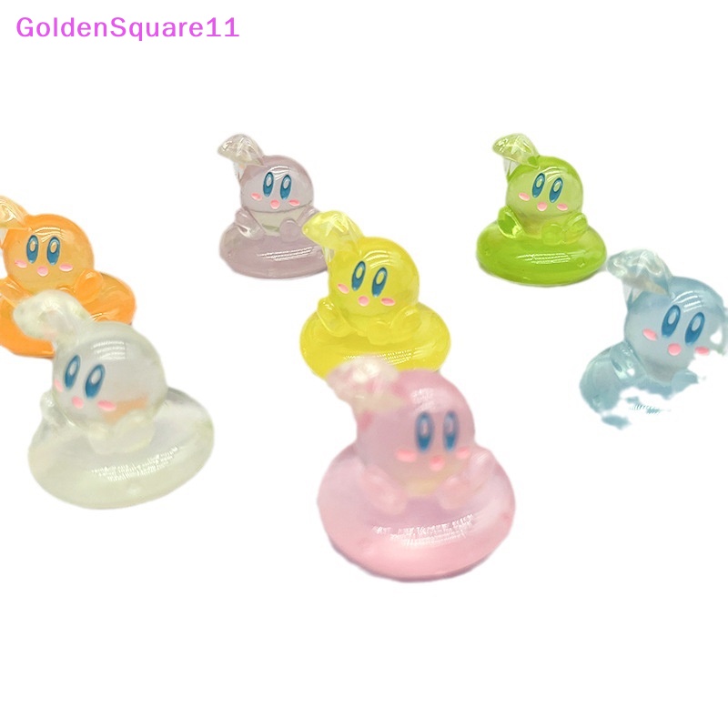 Set 2 Phụ Kiện Trang Trí Điện Thoại Hình Hoạt Hình 3D Bằng Nhựa Resin Phát Sáng DIY