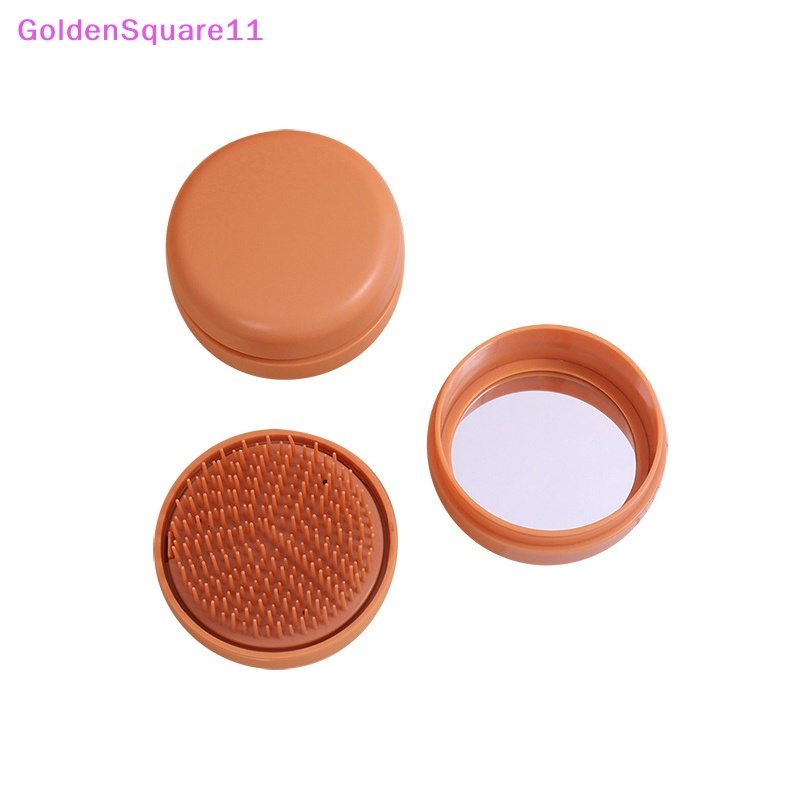 1 Lược Chải Tóc Mini Có Gương Trang Điểm Tiện Dụng