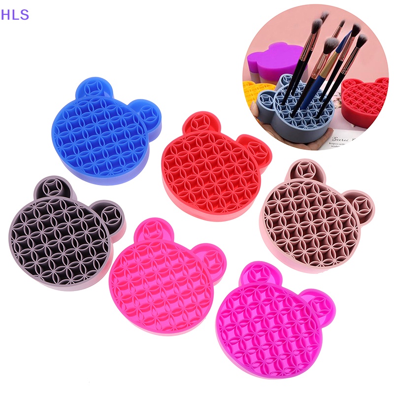 Hộp Đựng Cọ Trang Điểm / Son Môi Bằng Silicone Tiện Dụng