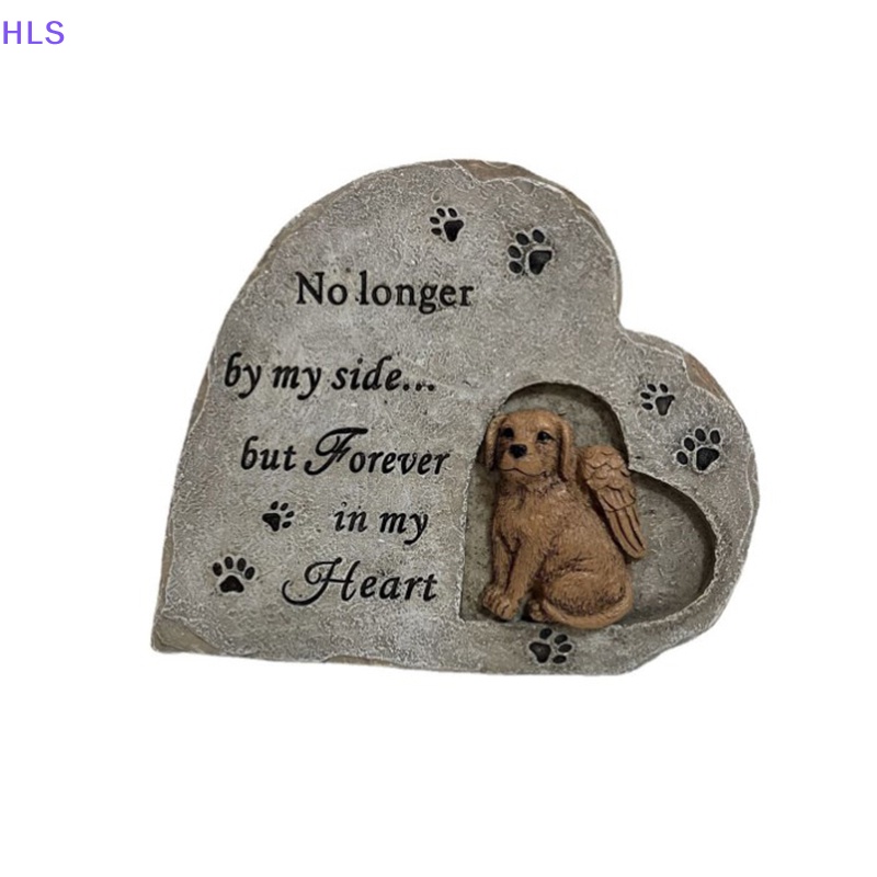 Phụ Kiện Đánh Dấu Cột Mốc Hình Trái Tim Bằng Nhựa Resin Cho Thú Cưng