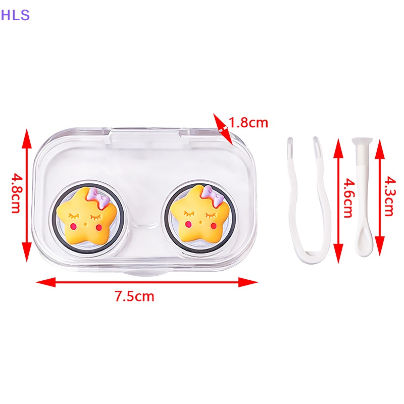 1 Bộ Hộp Đựng Kính Áp Tròng In Hình Chú Chó Dễ Thương