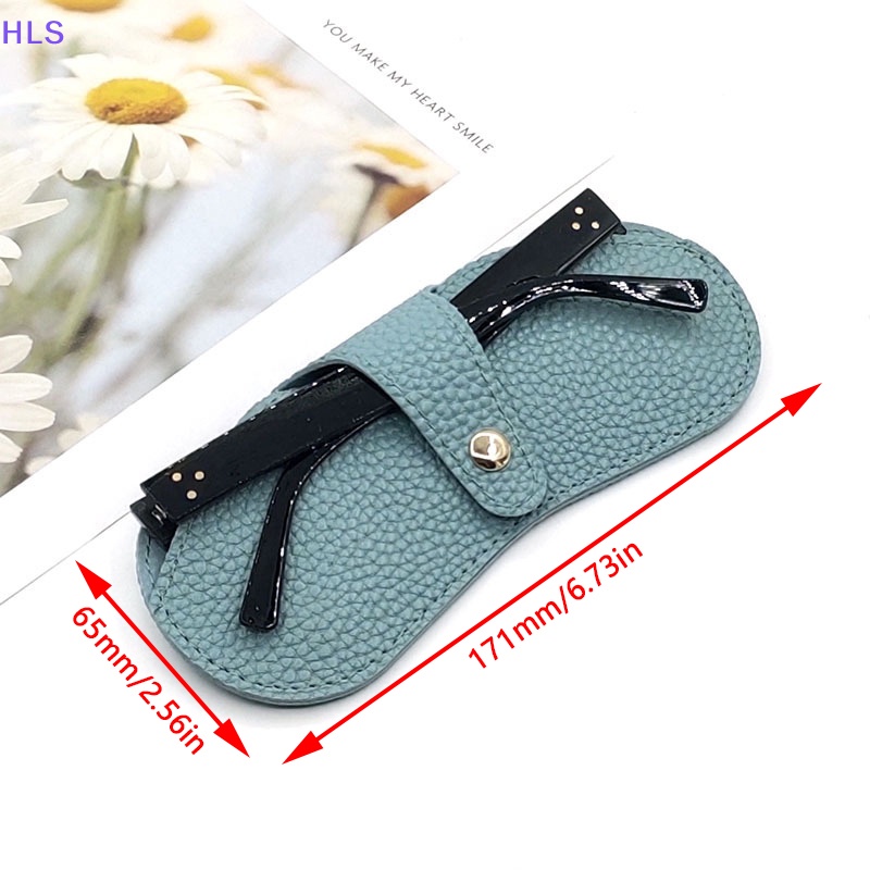 Ốp Điện Thoại Da Pu Màu Trơn Đựng Mắt Kính Sáng Tạo