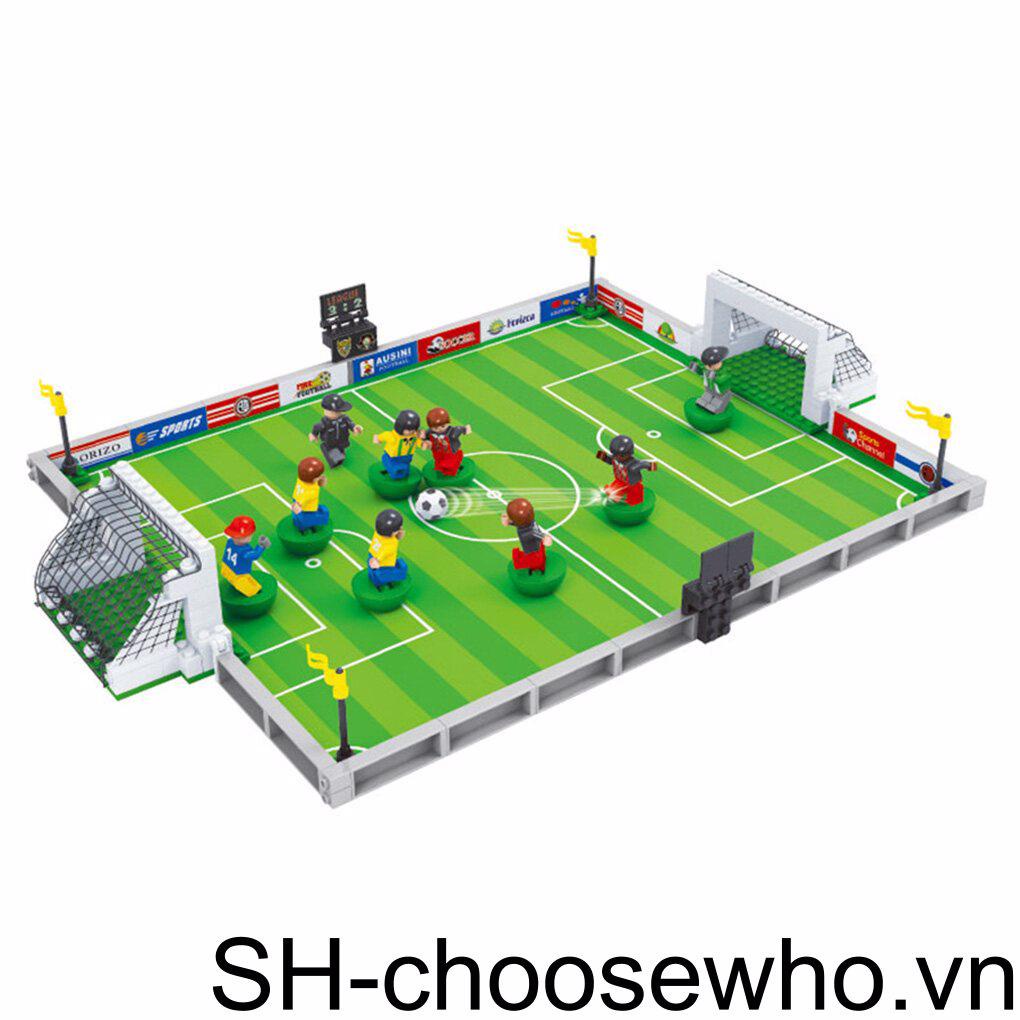 Đồ chơi trẻ em Lắp Ráp Mô Hình Đội Bóng Đá Giáo Dục Sớm Cho Bé