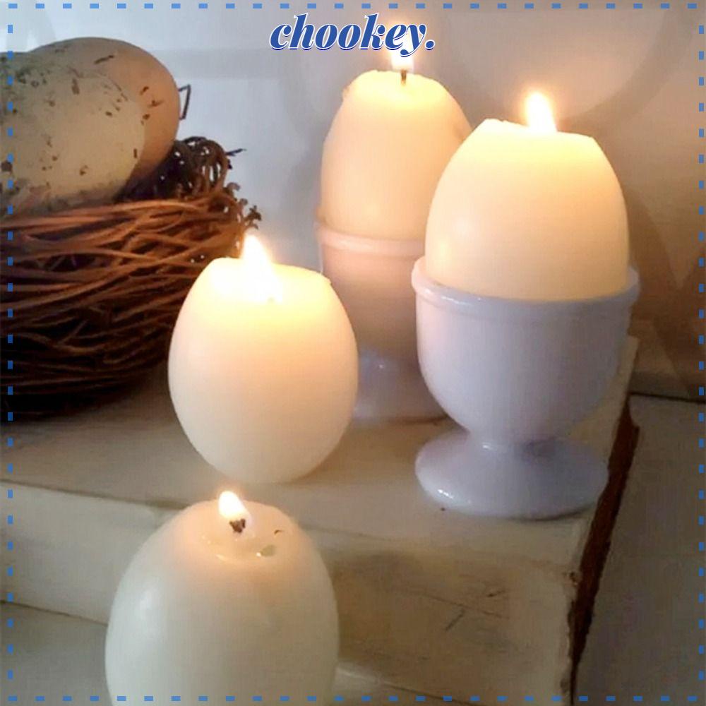 CHOOKEY Khuôn Làm Nến Handmade Silicone Hình Quả Trứng