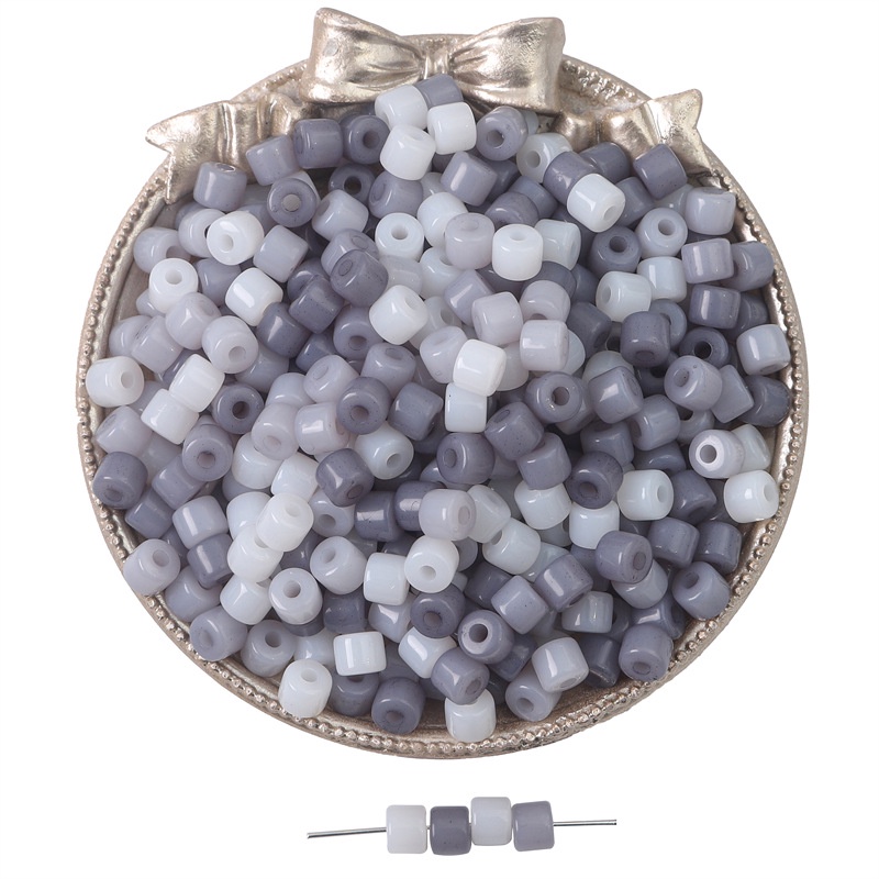 Set 100 Hạt Xỏ Lỗ 6mm Nhiều Màu Sắc Dùng Để Làm Đồ Trang Sức Thủ Công